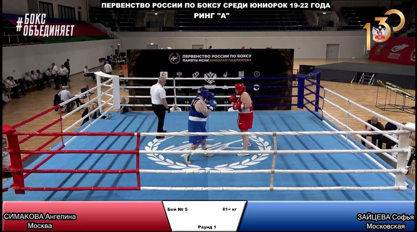 Воспитанница спортивной школы «Центр» Зайцева Софья стала 5-й на первенстве России 2025 по боксу среди юниорок 19-22 лет